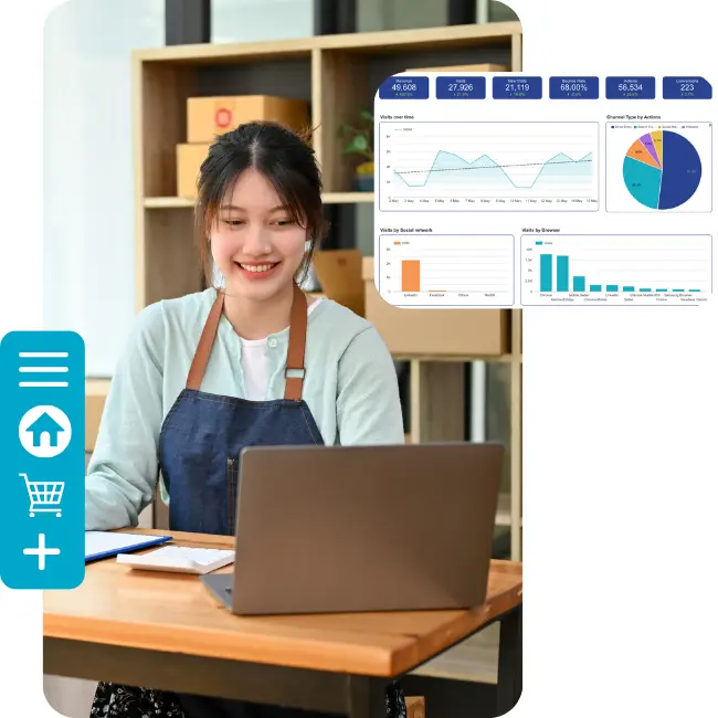 dashboard e-commerce simplexo