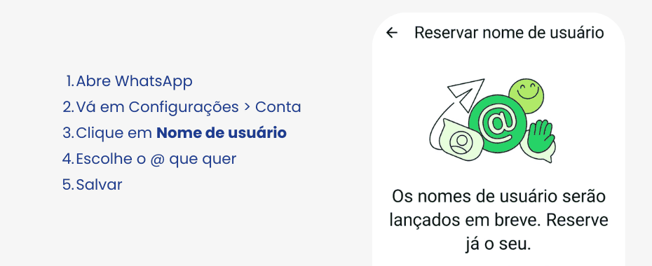 como reservar nome de usuario